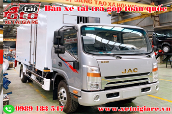 Xe Tải JAC 6.4 Tấn Dài 6m2 N650 Plus Thùng Kín Composite- Xe Tải JAC 6T5 Thùng Kín